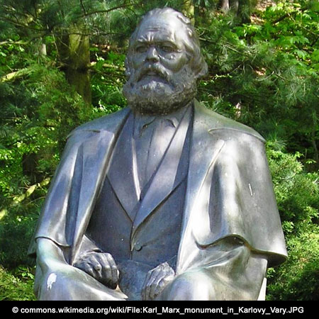 Monument de Karl Marx à Karlovy Vary. © Ferran Cornellà, CC BY-SA 3.0, via Wikimedia Commons