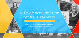 Bannière du prix fédéral lutte contre la pauvreté