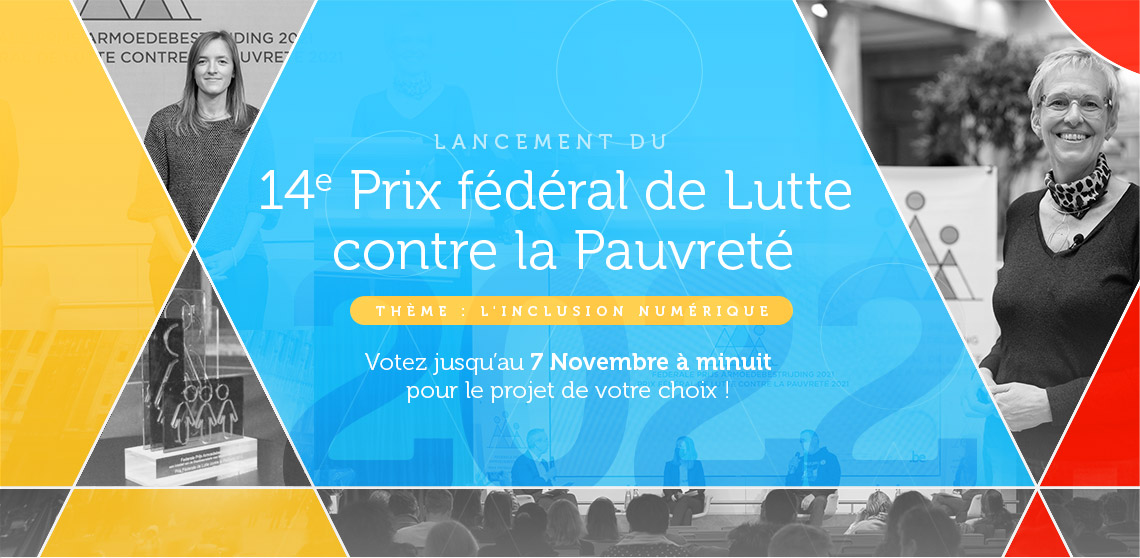 Bannière du prix fédéral lutte contre la pauvreté