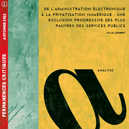 De l’administration électronique à la privatisation numérique.