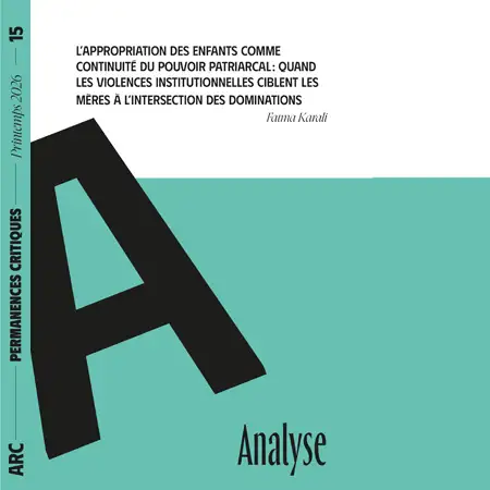 Permanences Critiques 15 - Couverture de l'analyse de Fatma Karali