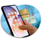 Données personnelles captées par une application sur un smartphone.