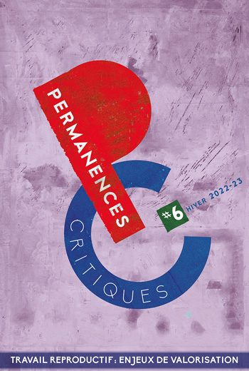 Couverture de la revue Permanences critiques - n°6.